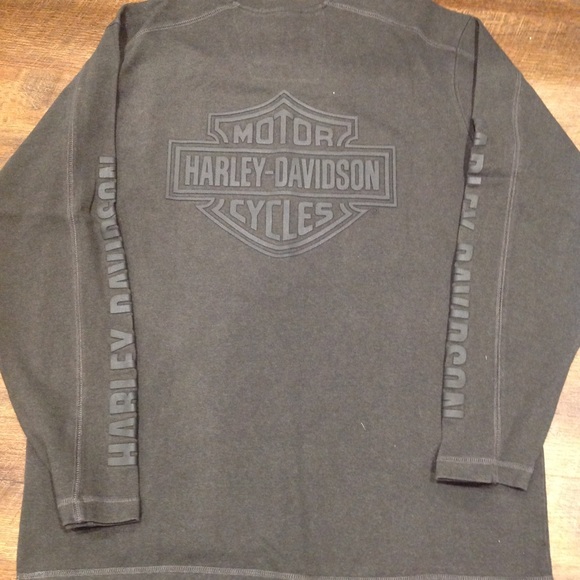 Mens Long Sleeve Harley Davidson Shirt - Picture 2 of 2